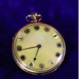  Pocket watch with hour and quarter repetition. With music on request and on the way. Golden dial, Ø...