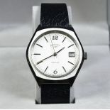 Steel wristwatch ROTARY Automatic . Calendar. With box. Very good condition.