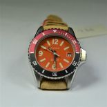 ALGEX waterproof wristwatch. Automatic, calendar, diameter 36 mm. New old stock form the 90th
