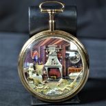  Fantastic Automaton  pocket watch  ROBERT ET COUTVOISIER with 4 automatons and power reserve....