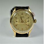  Chronograph and Chronometer TISSOT Rose gold 18ct. Diameter 37 mm. Kaliber 301 Tissot Tachymeter...