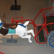 Charette carousel with rabbit