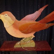 Painted on wood bird