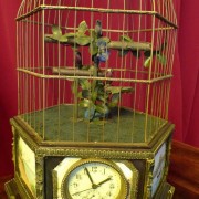 Birdcage with clock