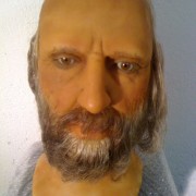 Male bearded  wax head
