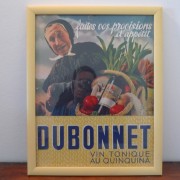 Framed Dubonnet advertising