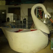 Swan carousel animal