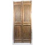 A Set of Four Tall Wood-Panelled Chinese Interior Folding Doors, c. 19th-20th Century