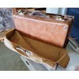 Leather Suitcase in a protective cover