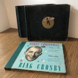 Set of 3 albums with 78RPM records