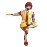 Original Lifesize Seated Ronald McDonald Clown Statue