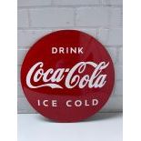 Reproduction Drink Coca-Cola Ice Cold Enamel Sign