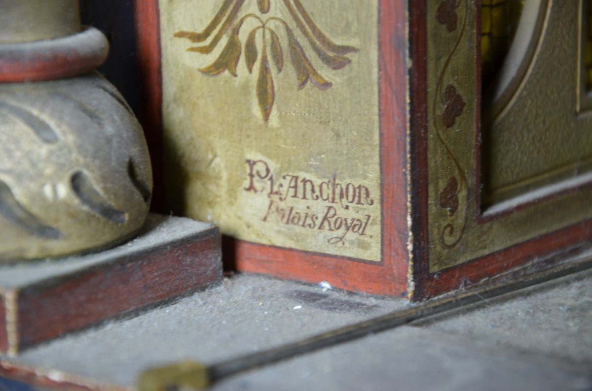  Pendule Clepsydre avec signes du zodiaque, 19ème siècle, signé P. Amchon, Palais Royal, à...