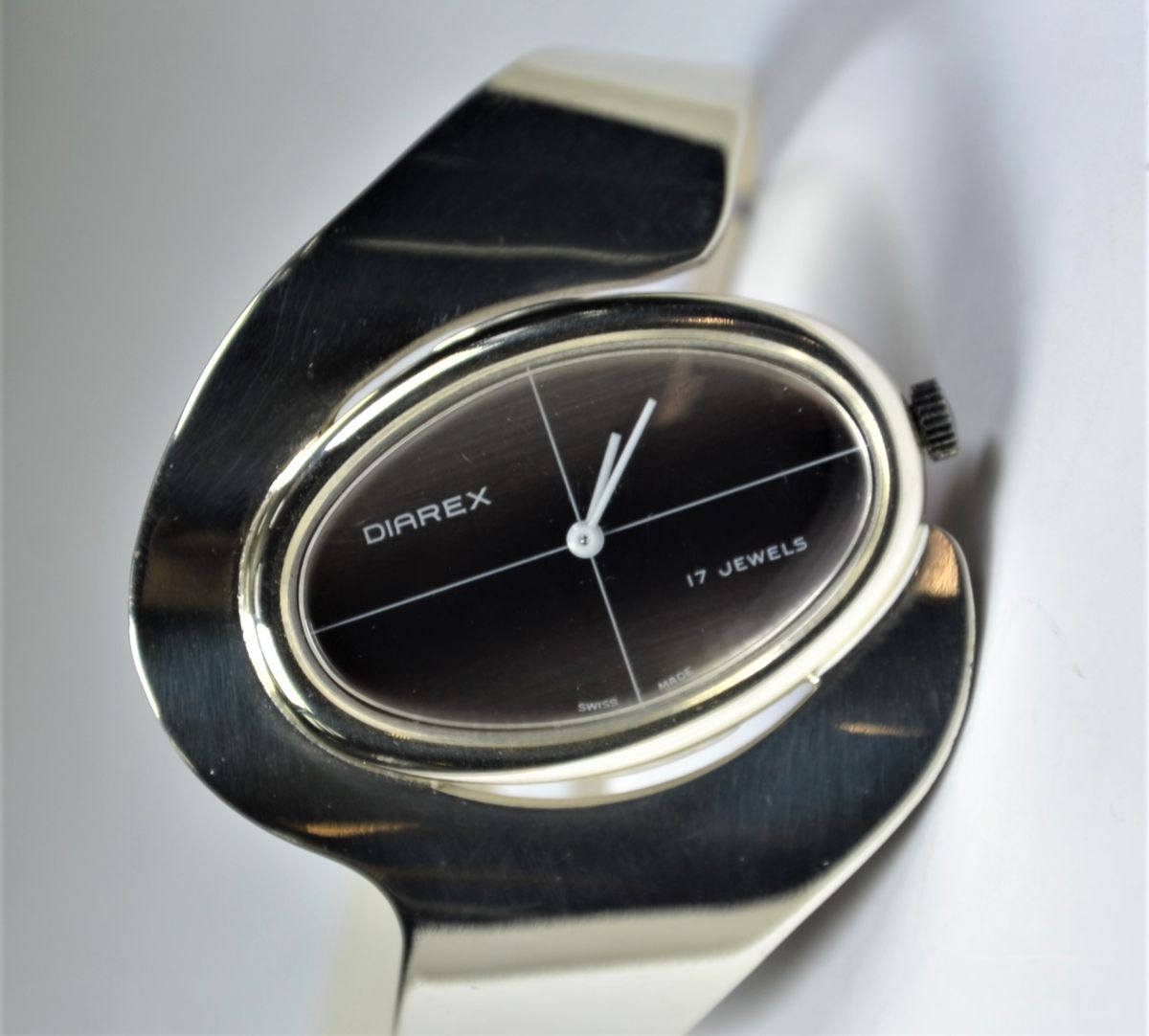 Designer watch  DIAREX  in 925 silver. New old stock