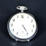  Silver pocket watch. Silver plated clock face. Signed Discous Patent. Very good condition. From the...