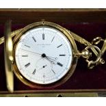  18 carat gold Savonette. Heavy robust casing. Independent seconds. Signed Charles Auguste Faivre...
