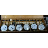  Small box with six watches for the Chinese market, one of which with double escapement. Signed...