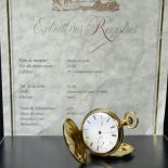  18ct gold savonette pocket watch PATEK PHILIPPE. Guilloched box. With registry extract. Very good...