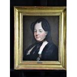 Oil on canvas Portrait of a woman, french school, 17. Jhd., restored. 53 x 40cm.