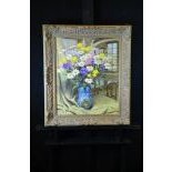 Oil on canvas Marguerite bouquet, signed P.A. Robert 1901 - 1977. 57 x 45cm.