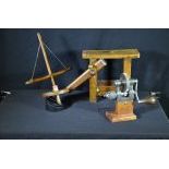  Collection of old clockmakers tools from the 19th century, wood, handcraft, very rare, Switzerland,...