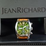 Wristwatch with steel chronograph. Automatic. JEANRICHARD  No 1046.  Very good condition.