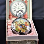 Erotic pocket counter. Painted paper clock face. Very good condition.