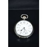 925 silver savonette pocket watch. 8 day mechanism. Ca. 1900